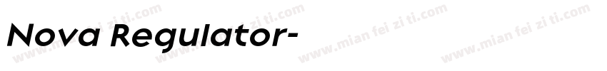 Nova Regulator字体转换